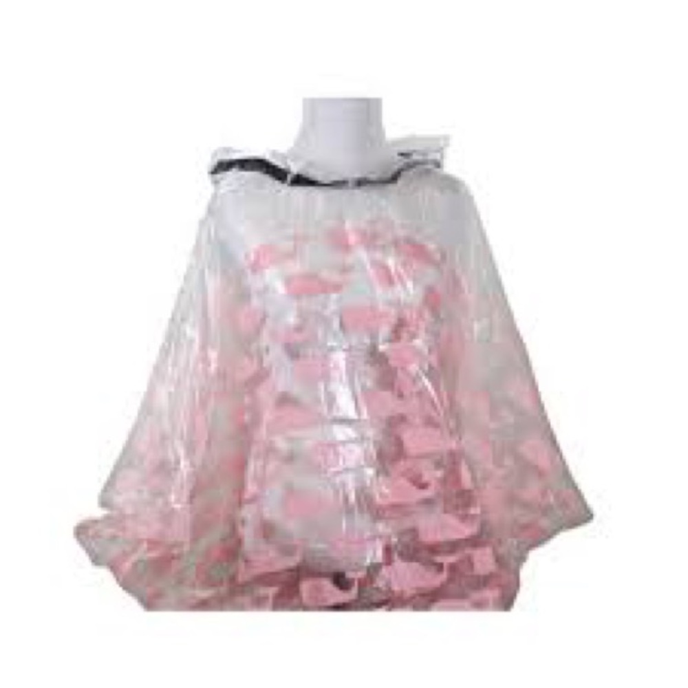 NEW Womens Vineyard Vines Rain Poncho cape cover with hood hooded teen girls